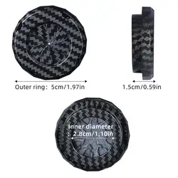 Universal Car Engine Start/Stop Button Decorative Protective Cover (Black)