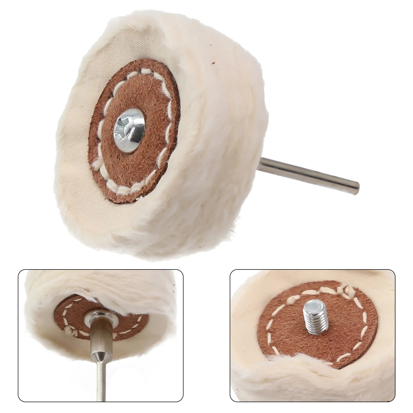 

1pc T Style Polish Cloth Wheel Brush Head Grinder Shank Buffing Brush Accessory Rotary Dremel Shank Accessories Part Tools