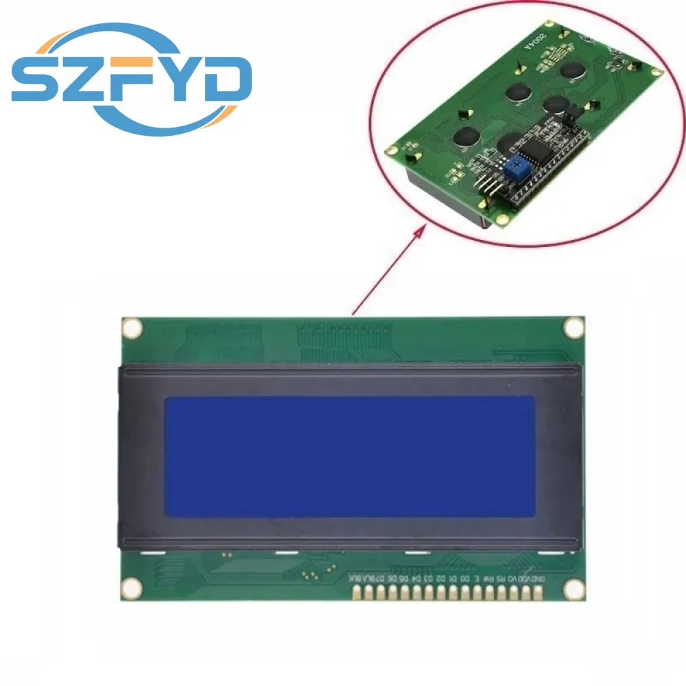 LCD Display Module LCD2004 20X4 Character Blue/Green/White Screen IIC I2C Serial Interface Adapter for Arduino