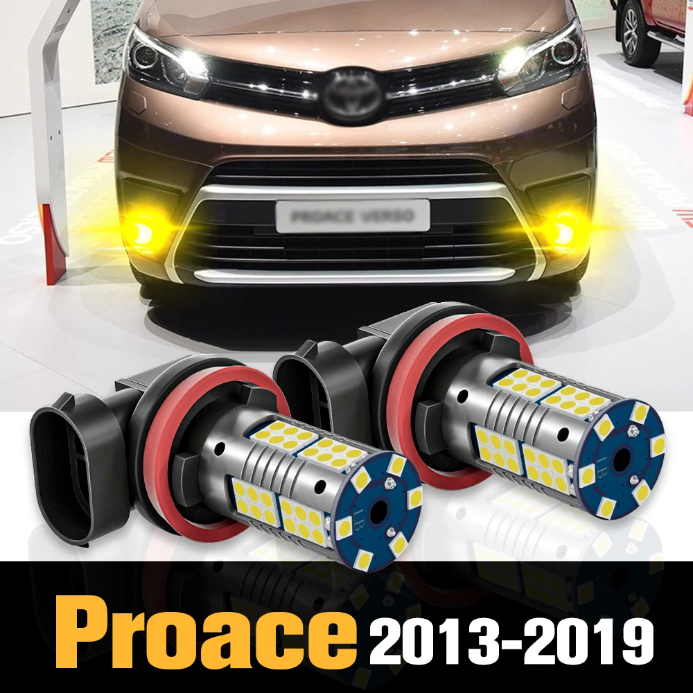 

2pcs Canbus LED Fog Light Lamp Accessories For Toyota Proace 2013-2019 2014 2015 2016 2017 2018