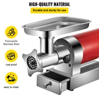 SucceBuy hachoir à viande électrique, 661 lb/heure 1100 W hachoir à viande hachoir à viande électrique 1,5 HP avec 2 plaques de broyage, 5