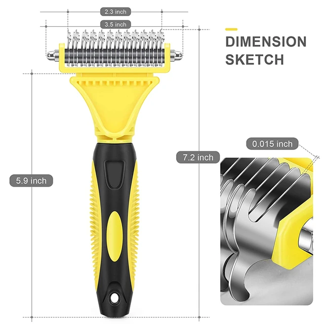 Pets Stainless Steel Grooming Brush 5