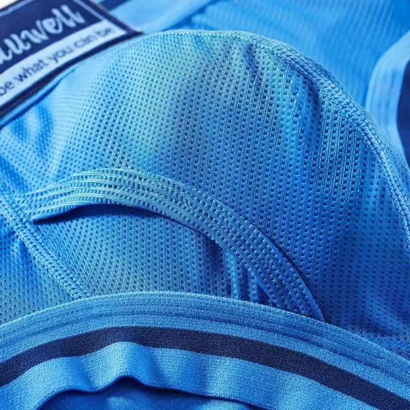 High Quality Men Boxers Underwear Sexy Bulge Pouch Men Panties Low Waist Penis Hole Man Boxershorts Fashion Wide Belt Underpants 6