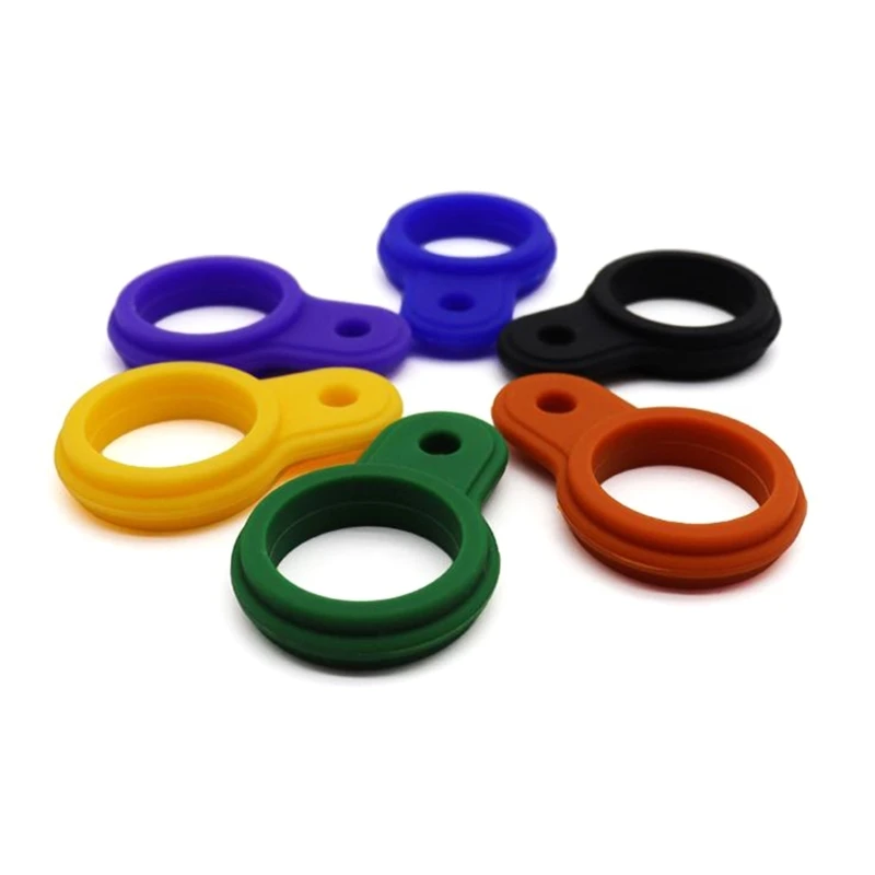 6 Pcs Silicone Water Bottle Buckle with Carabiner Clip Portable Secure Bottle Holder Water Hanging Rings