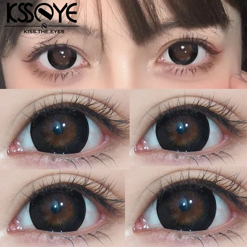 Natural Colored Lenses for Eyes withchron baby Black Eyes Contacts Lens Beauty Pupil Yearly Use ping 1 Pair contact lenses