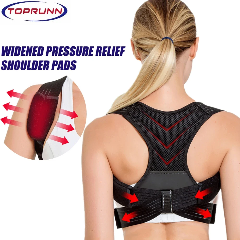 

Adjustable Back Shoulder Posture Corrector Belt Clavicle Spine Support Reshape Your Body Home Office Sport Upper Back Neck Brace
