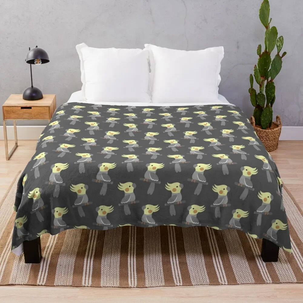 

Cute cockatiel Throw Blanket Beautiful Blankets Luxury Thicken Blanket