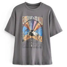 

Elmsk Camisetas 2022 Summer T Shirt Women Tops Ins Blogger Fashion High Street O-neck Cotton Harajuku Tshirt Rainbow Coast