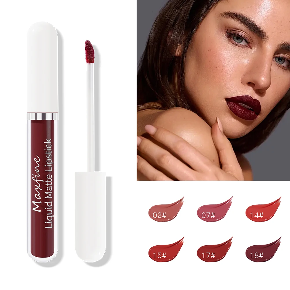 Waterproof Long Lasting Matte Lip Gloss Non Stick Cup Liquid lipstick 3