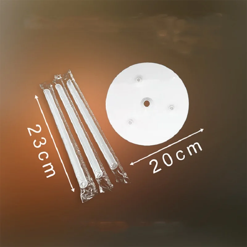 Multi-Layer Cake Tier Support Cake Dowel Rod Set 3Pcs Sticks With 1Pc Separator Plate For Tiered Construction Stacking