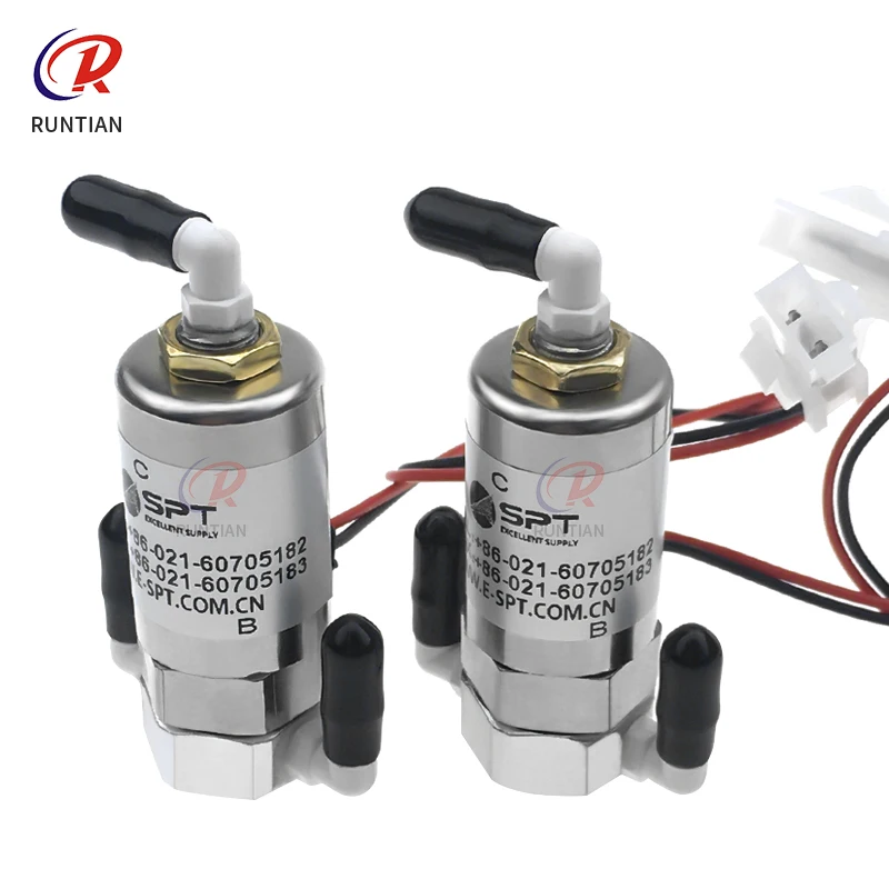 Válvula Solenóide Original para a Impressora Solvente de Allwin Spt 24v 5.5w 8w Curva Reta 3-way Válvula Solenóide para Impressora Digital - Imagem 6