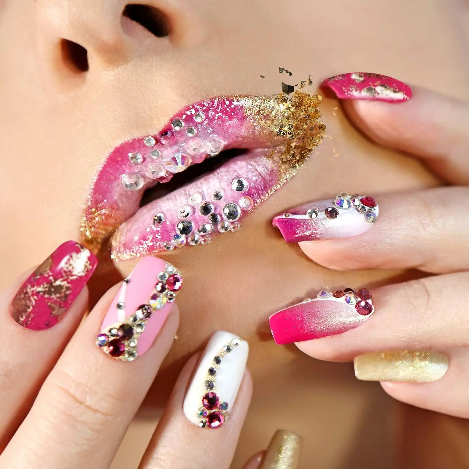 100Pcs Sheets Gold Foil Paper 9x9cm Silver Leaf Gilding Foil Imitation Gold For Decoration Art DIY Nail Crafting And Furniture 4