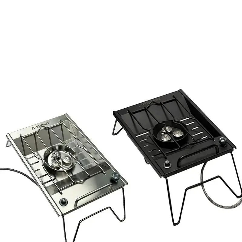 8000W IGT Gas Sinking Stove 3 Burner Stainless Steel Portable Camping Stove Desktop Brazier Grill Windproof Butane Propane image 2