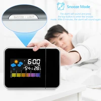 Projection Clock Digital LED Projector with Night Backlight for Home Living Room Bedroom Desk Table Thermometer Hygrometer 2