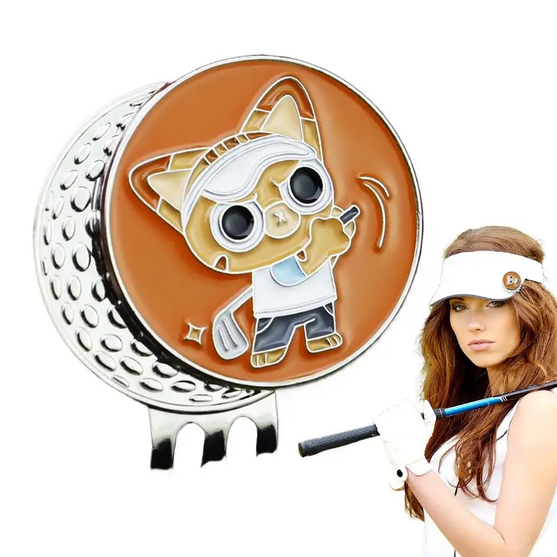 Golf Ball Marker Golf Hat Clip Caps Clips Sports Sign With Clamp Cool Ball Markers For Hats Pants Belts Accessories