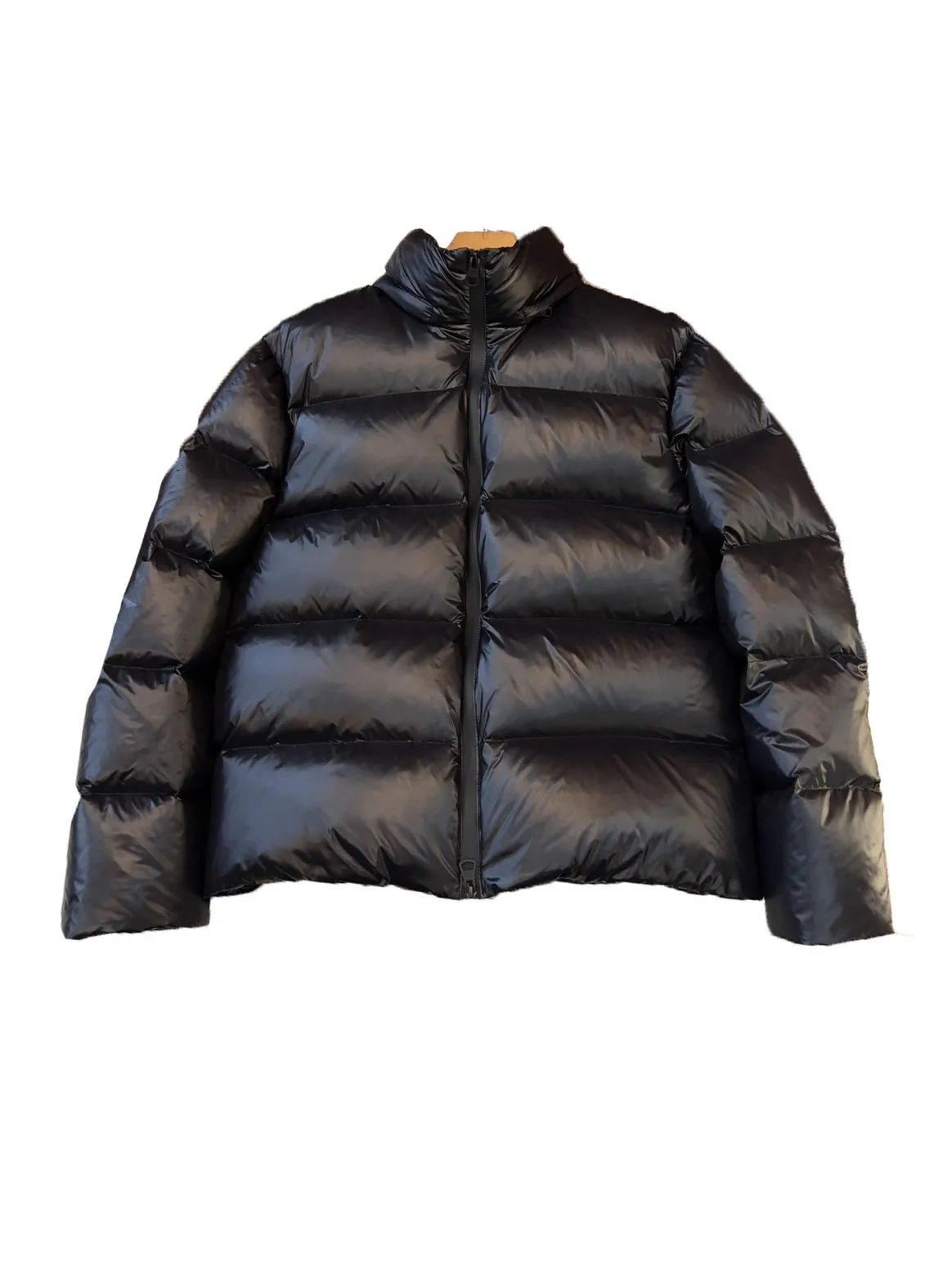 

Down jacket short loose version solid color zipper double pocket design warm and comfortable 2023 winter new 1206