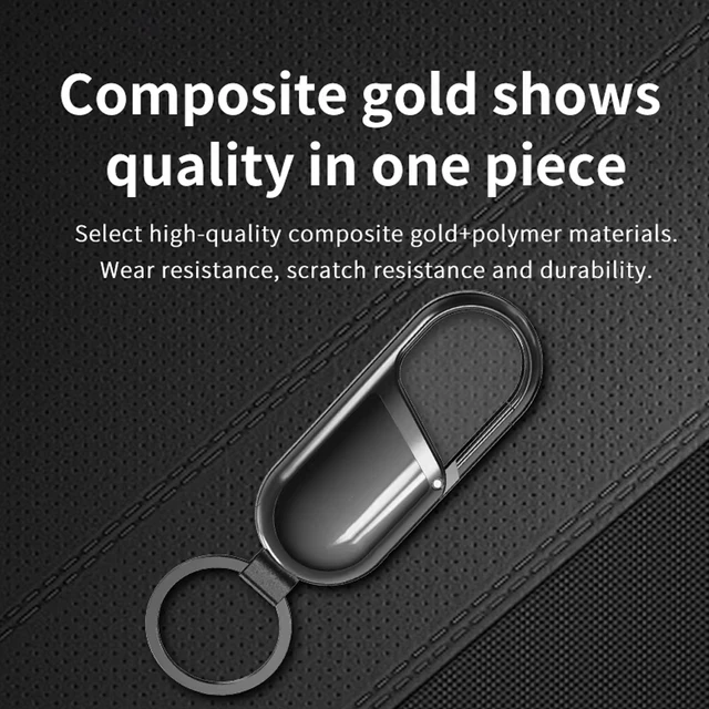 Anti-lost GPS airtag Smart Carabiner key chain Keyring with Find My tracker to attach Car key chain fob for use on Apple ios 1