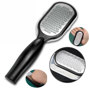 1 개 전문 스테인리스 스틸 굳은살 제거 발 파일 스크래퍼 발 마사지 도구 각질 제거 뒤꿈치 발 관리 제품