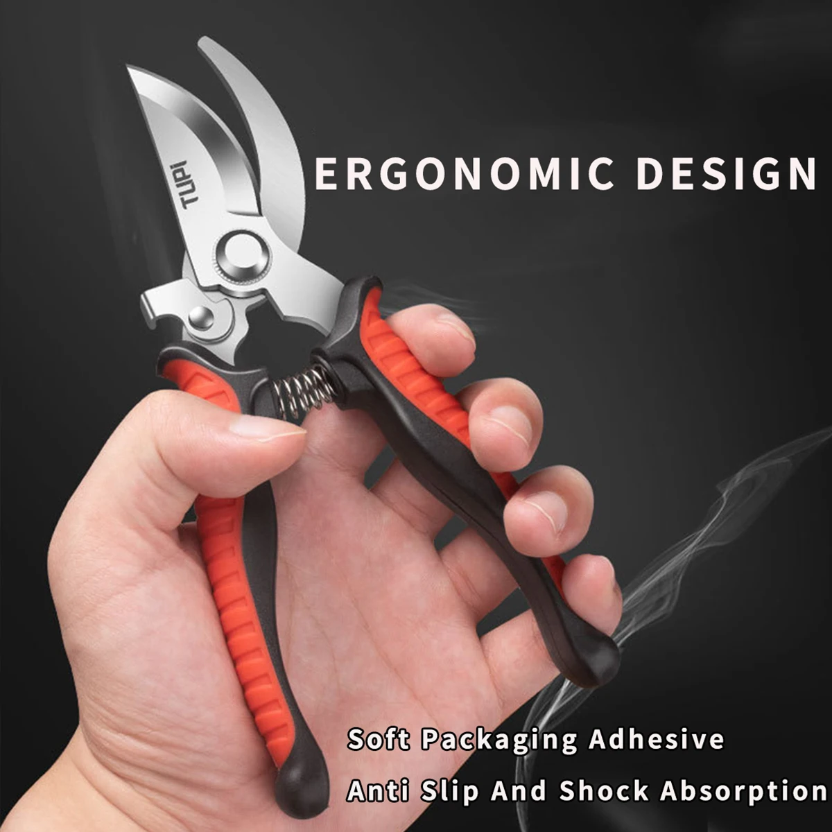 직선/곡선형 가지치기 가위 미끄럼 방지 손잡이 스테인리스 스틸 수공구 가정용 분재 정원 가위