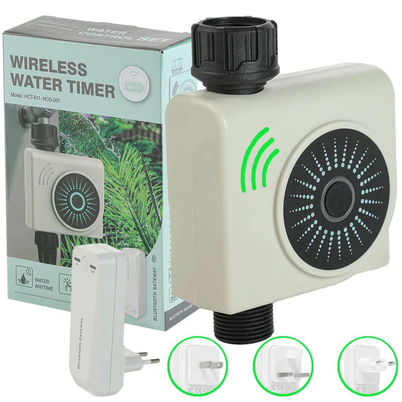 Wifi Smart Irrigation Watering Timer Valve Automatic Programmer System for Garden Drip 4pcs plant self watering spikes garden plant watering devices automatic irrigation stakes