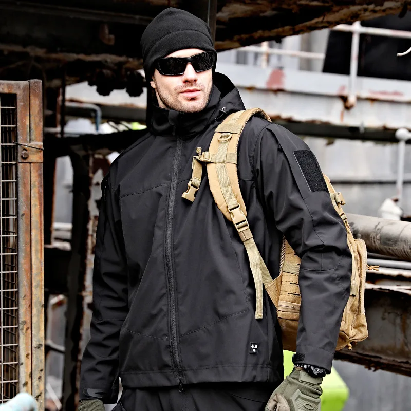 

Mens Outdoor Jacket Military Tactical Windproof Waterproof Jacket Lightweight Breathable Comfortable Hiking Jacket