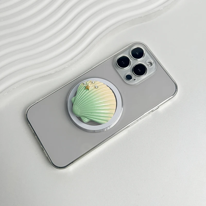 Ergonomic Foldable Resin Phone Stand and Grip Holder