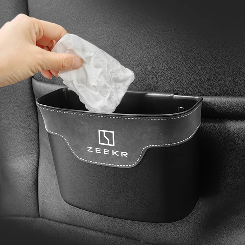 Car Hanging Trash Bin Storage Box Case 1PC For Geely ZEEKR 001 009 X