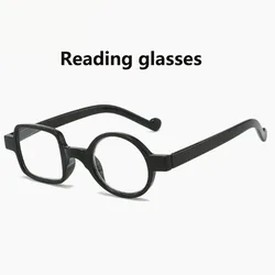 Stylish Irregular Vintage Reading Glasses for Men and Women - Perfect for Everyday Elegance (Black)
