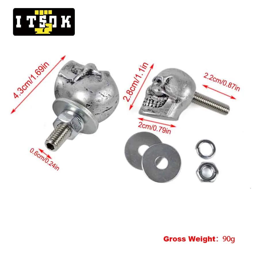 4 Bulloni Per Telaio Targa Moto – Nero, Viti Universali In Metallo Per Targa, Kit Di Ricambio