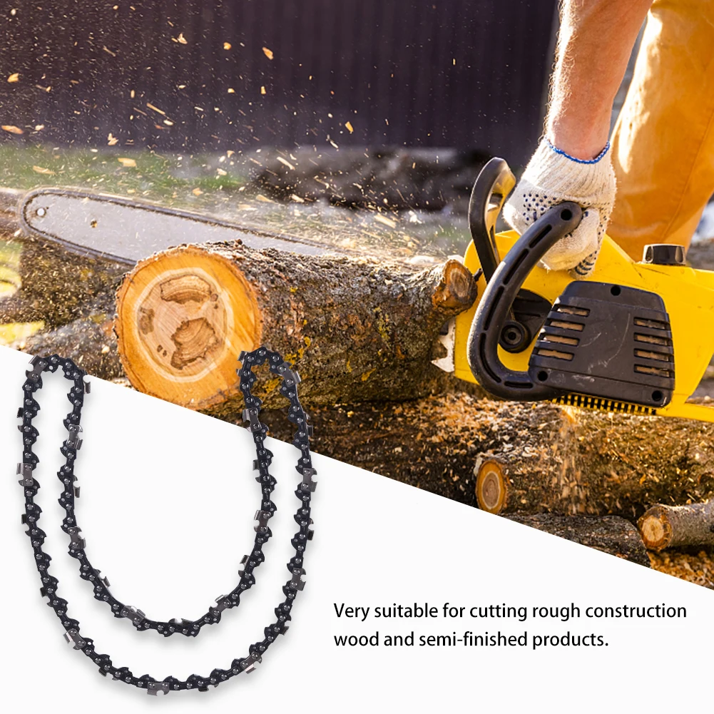 12 Inch Metal Chainsaw Chain 45 Drive Links Electric Chainsaw Chain 3/8inch Pitch Electric Saw Accessory for Wood Branch Cutting