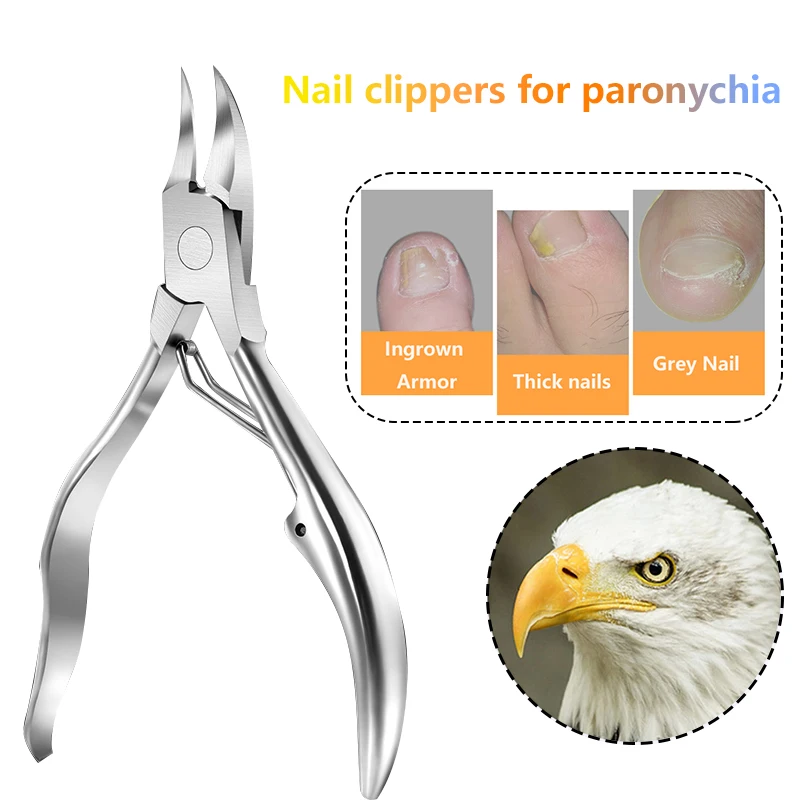 Professional toe nail clippers paronychia pliers foot care tools olecranon pliers thick toe nail clippers nail fungal treatment feet care cream nail foot whitening toe nail fungus removal gel anti infection paronychia onychomycosis