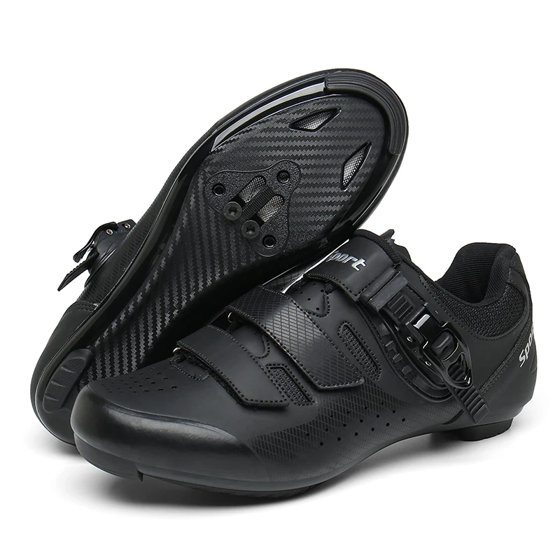 GZDD Été Vitesse VTT Chaussures De Cyclisme avec Clitoris Route Course Vélo Baskets Plates Hommes Taquet Femmes Saleté VTT SPD Vélo,Rouge,42EUR