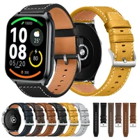 20 22mm Leather Bracelet For Haylou watch R8 S8/Watch 2 Pro (LS02 Pro)/RT3 RS3 GST/RS4 Plus/RS5/Solar Neo/Lite Band Watch Strap