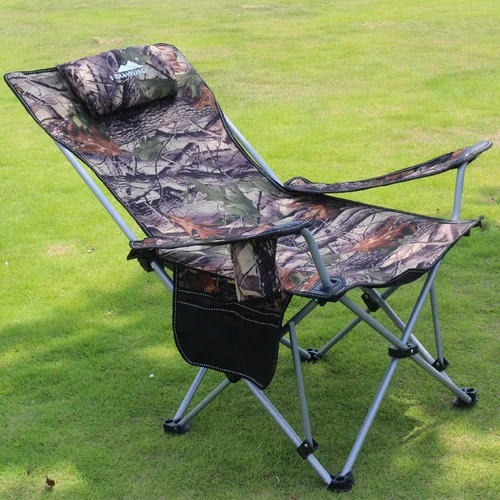 Outdoor Folding Beach Chair Fishing Portable Recliner Camping Beach