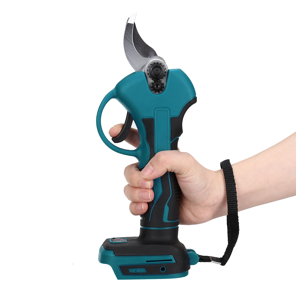 Description Picture 6 of item50mm Brushless Cordless Electric Pruner Pruning Shears Fruit Tree Bonsai Pruning Branches Cutter Tools For 18V Battery