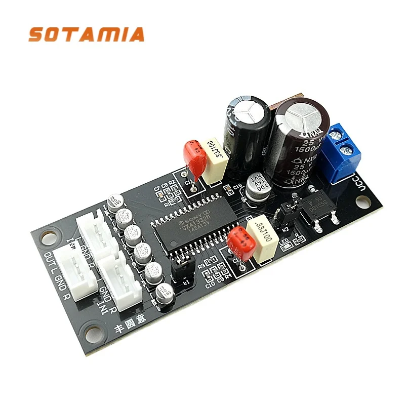 

Плата шумоподавления SOTAMIA CXA1332 Dolby, плата с лентой для воспроизведения, модуль шумоподавления, предусилитель, Плата усилителя мощности