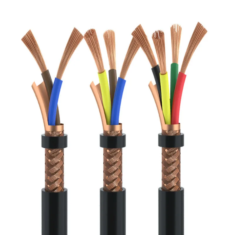 Cablaggio Elettrico Schermato 20Awg/0.5 Mm2 Multi-Core 5/10M Cavo Altoparlante Ignifugo Rvvp Cavi El In Rame Morbido Per Linea Di Controllo