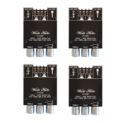 4X ZK-502MT Bluetooth 5.0 Subwoofer Amplifier Board 2.0 Channel High Power Audio Stereo Amplifier Board 2X50W Bass AMP