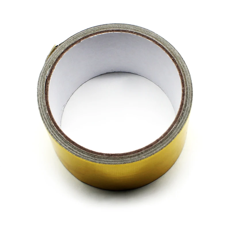 5M Gold Colored Aluminum Foil Paper Aluminum Foil Tape Automotive Exhaust Pipe Decorative Tape Gold Heat Shield Wrap