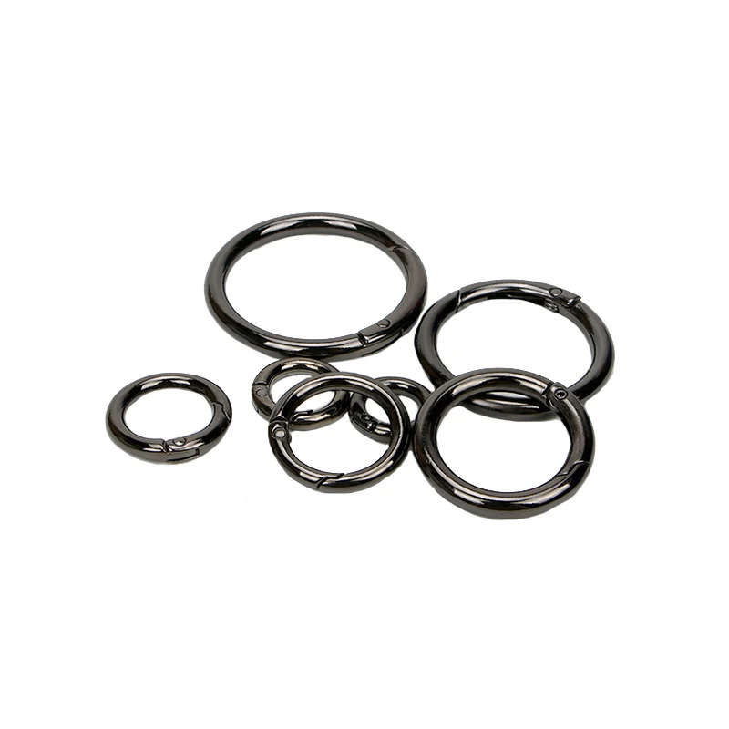 10pcs/pack Gun Black Zinc Alloy Inner Diameter 1161mm Spring Ring