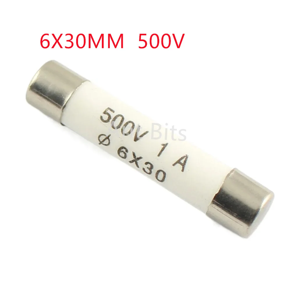 10pcs Ceramic Fuse Cartridge RO58 6x30mm 500V F 0.5A 1A 2A 3A 4A 5A 6A 8A 10A 13A 15A 16A 20A 25A 30A Fast Blow BS1362 6*30mm