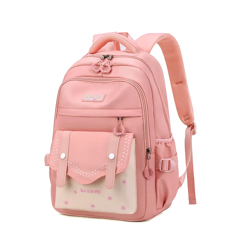 Korean Style Daily Backpack For Women Packsack Waterproof nylon Fabric Travel Backpacks Girls School Bag Teenagers Casual Bags 6