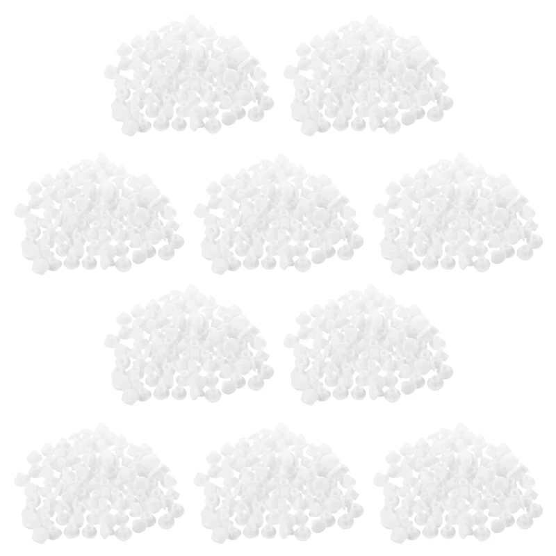 Furniture Decor Cover 1000 Pcs Home Furniture Decor 5 mm White Plastic Hole Drilling Cover