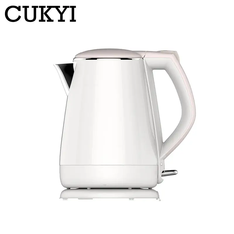 CUKYI Household electric kettle insulation 304 stainless steel  Boil 4 minutes Auto power off  temperature control 2