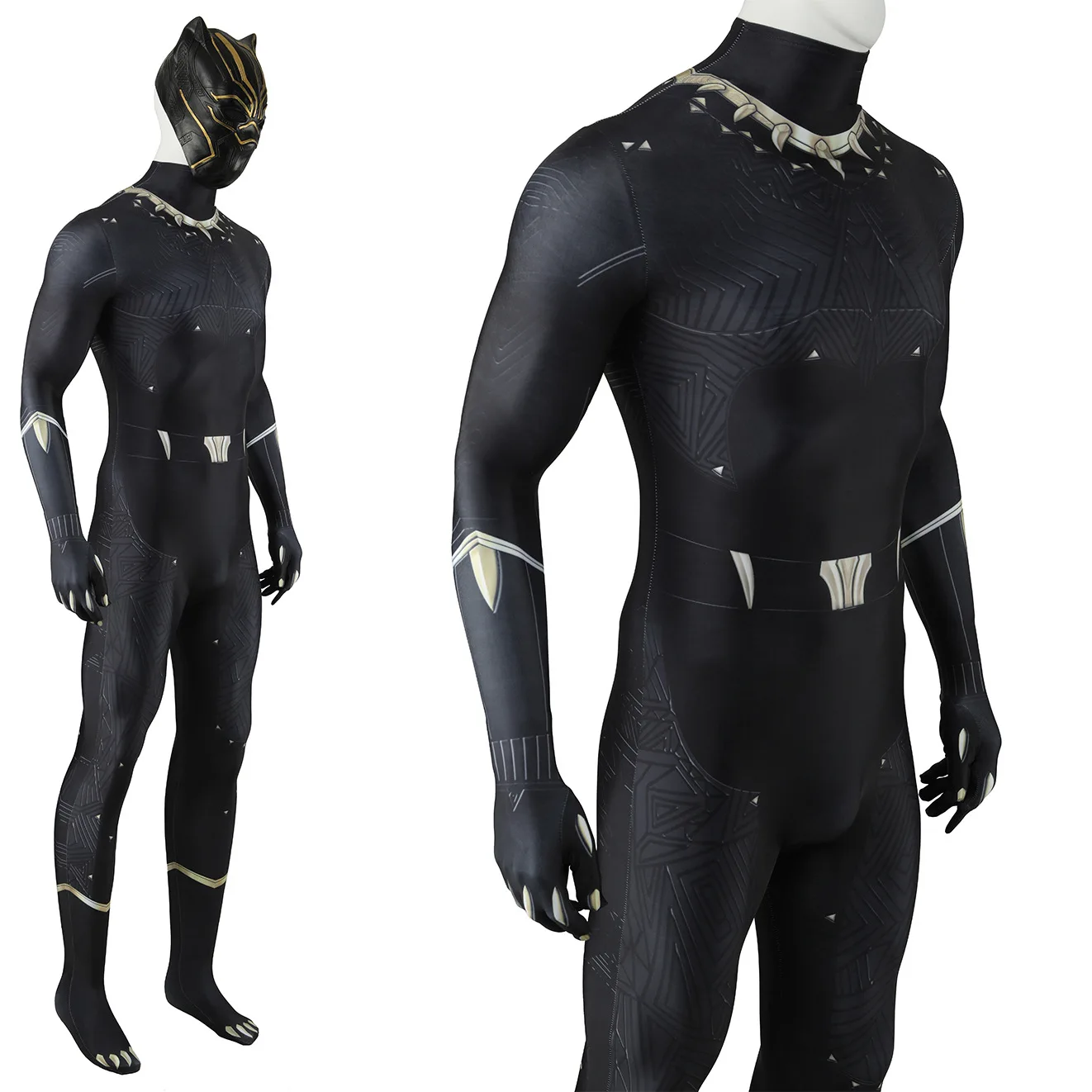Black Panther: T'Challa | Marvel-Inspired Black Panther Cosplay Bodysuit 30 Marvel-Inspired Black Panther Cosplay Bodysuit for Adults and Kids