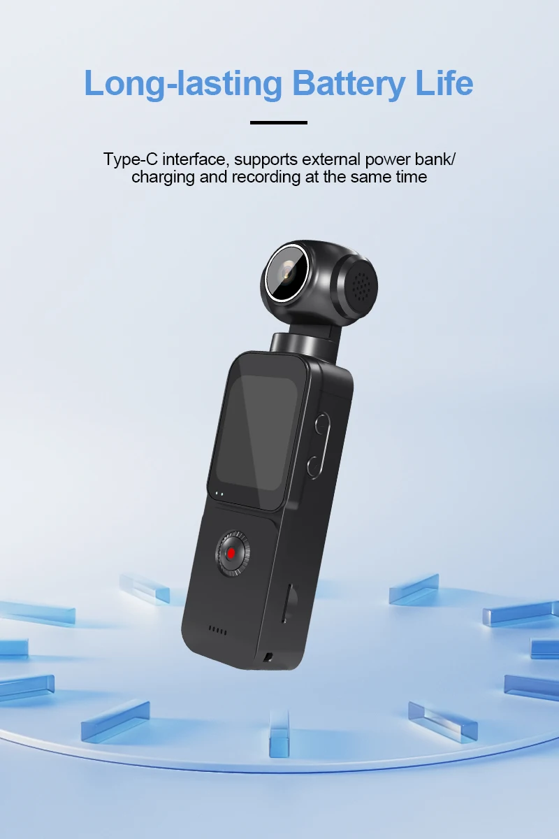 5k Hd Action Camera With Rotatable Screen And Wifi Vlog Recorder_voghion.com
