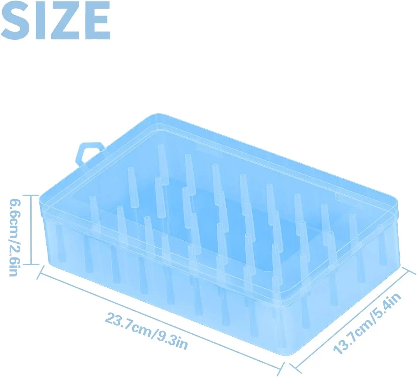 Sewing Storage Box 42 Axis Sewing Threads Storage Box Bobbin Carrying Case Container Holder Transparent Needle Wire Storage Organizer Sewing Reel