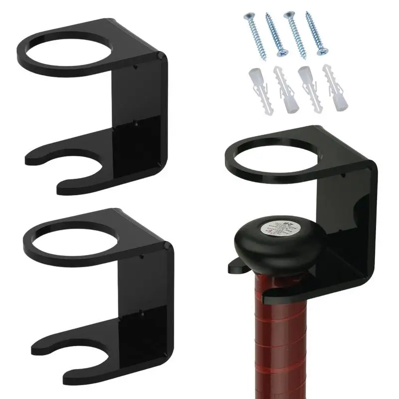 Lxoraziy 2 Pezzi Supporto da Parete per Mazza da Baseball, Display Orizzontale Staffa Parete Porta Mazza, con Feltro Supporto a Parete Baseball per Softball, Hockey Stick Display Case(Marrone