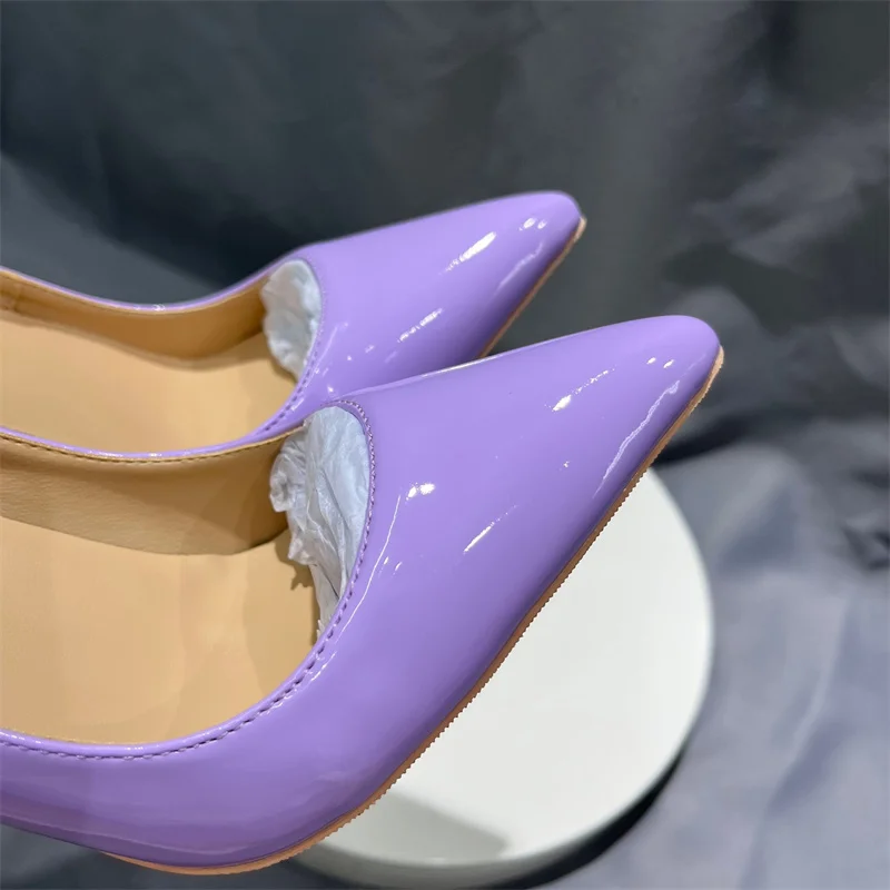 Heelgoo Elegant Stiletto Pumps para Mulheres, Senhoras Wedding Bridesmaid Shoes, Salto Alto, Roxo Claro, 3 