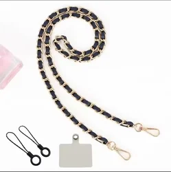 Elegant Pearl Phone Lanyard with Crossbody Chain - Women's Long Neck and Shoulder Strap, Universal Anti - Loss Design - Universal (Black 1)